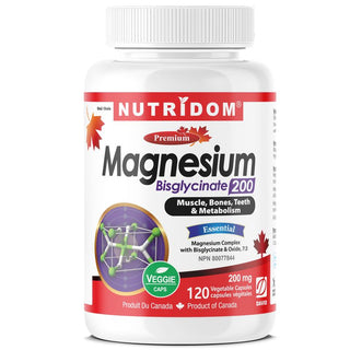 Nutridom Magnesium Bis-Glycinate 200mg V-Capsules