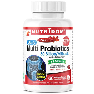 Nutridom Multi-Probiotics, 80 Billion CFU (60 Veggie Capsules)