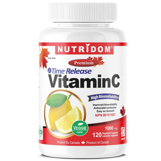 Nutridom Timed-Release Vitamin C 1,000 mg (120 Veggie Capsules)